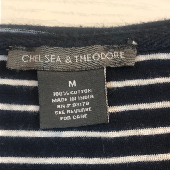 Chelsea and Theodore V-neck Striped Dress - Picture 4 of 4